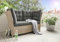 Destiny Loungesofa Palma 2-Sitzer, inkl. Auflagen, Polyrattan, Natur meliert