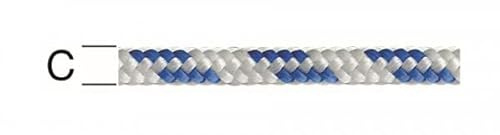 Vormann 008405040WBL PP-Kernmantelschnur, Weiß/Blau, 4mm, 120 Meter