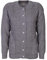 Lets Shop Shop Chunky Cable Knit Cardigan for Women Ladies Round Neck Long Sleeve Aran Plus Size 12 14 16 18 20 22 24 (SM, Dark Grey)