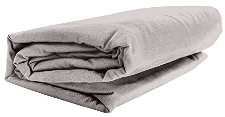 GMD Living Mr. Sandman Spannbettlaken ELASTAN Classic, Farbe:276-kiesel, Größe:90-100 x 200-220 cm