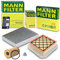 MANN-FILTER Inspektionspaket Filterset 1x Ölfilter, 1x Luftfilter, 1x Innenraumfilter (Aktivkohlefilter), 1x Ölablassschraube mit Dichtring, 1x Ölwechselanhänger Kompatibel mit OPEL MERIVA B (S10)