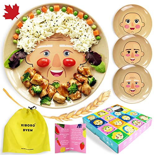 XIBORO BYEM Fun Frontplatte für Kinder (6 x Teller (2 Boxen – 3 Teller pro Box))