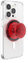PopSockets runder Telefongriff kompatibel mit MagSafe, Adapterring im Lieferumfang enthalten, Telefonhalter, kabelloses Laden kompatibel - Danger Red Translucent