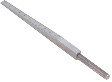 Galga de Espesores de Cuña de Soldadura, Calibre Cónico, 2 Escalas, Calibre Cónico de Soldadura de 0,511 Mm, Herramienta de Inspección de Orificios de Regla de Profundidad de