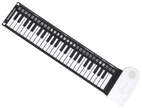 TOYANDONA Faltbares Rolle up Piano 49 Tasten Tragbares Elektronisches Klavier Aus Silikon Handrollbare Tastatur Für Kinder Und Erwachsene Leicht Zu Transportieren Für Musikliebhaber