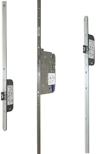 GU Secury Automatik Mehrfachverriegelung/Haustürschloss Automatikriegel, Dornmaß 80mm, Entfernung: 92mm, Stulp: 20mm, DIN Links/Rechts verwendbar (6-37509) incl. SN-TEC® Montageanleitung