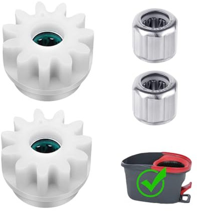 4Pcs Spin Mop Replacement Parts, Easy Mop Pedal Broom Spin Replacement, Spin Bucket Mop Clutch Bearing Gear Sprockets Repair Replacement for O-Cedar, Vileda and More Rotation Mop