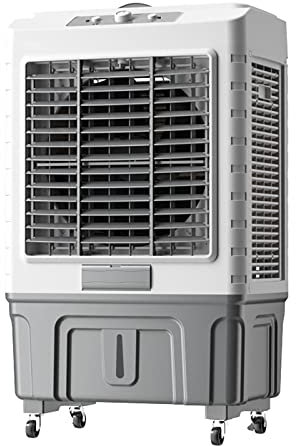 Humidificador industrial 3 en 1 de aire acondicionado, ventilador evaporativo comercial con tanque de agua grande de 55 litros para refrigeración doméstica, potente motor para una refrigeración