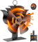 YUNYODA Wood Stove Fan Log Burner Fan, 2024 Upgrade 5-Blades Silent Wood Burner Fans Heat Powered Fireplace Wood Burner Fan with Thermometer Eco Friendly for Log Burner Fireplace