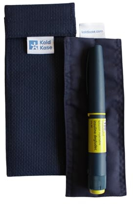 Kold Kase - Nevera para Insulina Portátil Individual | Azul | Estuche Isotérmico sin Electricidad | Ideal para Viajes y Uso Diario | Conservación de Medicamentos Frescos | Reutilizable y Práctico