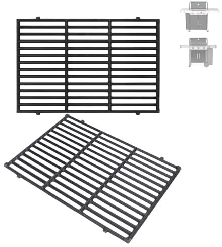 BBQration 66095 47,6 cm Grillroste für Weber GS4 Genesis II 300 und Genesis II LX 300 Serie, für Weber Genesis 2 Grillteile Genesis ii E-310 ii E-315 Grillroste Ersatzteile für Weber 66802