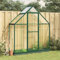 Gecheer Telaio Serra con Base,Serra da Giardino in Policarbonato,Telaio per Serra,Serra da Giardino con Telaio in Alluminio,Mini Serra,Serra per Orto,Serra da Balcone,Verde 169x58x202 cm
