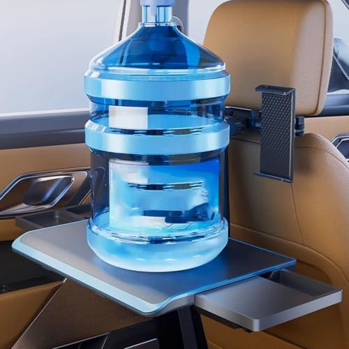 CHBMZ Tisch für Auto, Multifunktionaler Tragbarer Faltbarer Tabletttisch Fürs Auto, Zum Essen, Trinken Und Schreiben am Laptop, Passend für Die Meisten Fahrzeuge