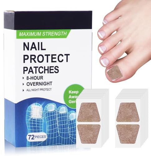 72PCS Fungal Nail Repair Patches Fungal Nail Treatment for Toenails, Toenails Repair Patches Restores Multi-Purpose Nail Fungus Patches for Weak and Damaged Nails