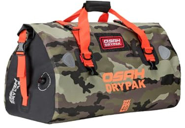 Greanthour wasserdichte Motorradtasche Gepäckrolle Motorrad Hecktasche Satteltasche großer Stauraum geeignet für Motorrad Radfahren Camping Wassersport-Dschungel 40L