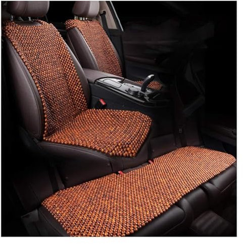 Autositzbezug Schutzkissen Naturholzperlen Massage Cool Pad Auto Interior, 1er-Pack / 2er-Pack / 3er-Pack (Größe: 2er-Pack)