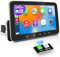PORMIDO Radio de coche con pantalla DAB+, 7 pulgadas, 1 Din Android 13, Apple CarPlay Android, pantalla táctil para coche, radio inalámbrica con Bluetooth, WiFi, navegador MirrorLink, FM RDS, GPS, SWC