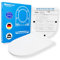 ATHLON TOOLS D-Form WC-Sitz mit Soft-Close aus Duroplast bis 250kg, Quick-Release, Toilettendeckel mit Absenkautomatik (D-Form - Premium Slim)