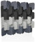 hjh OFFICE Akustik Trennwand 164x174 cm FLEXMIUT Plug 6er Set Stehwand erweiterbar, dekorativer Sichtschutz, Grau/Hellgrau/Dunkelgrau