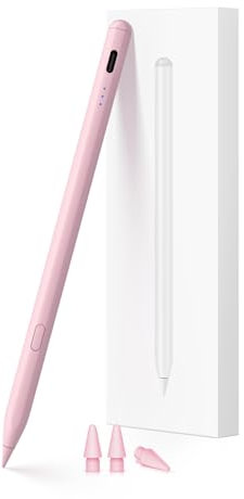 KEEPRO Pennino capacitivo per iPad 2018-2025, penna per iPad A16/11/10/9/8/7/6, i-Pad Mini 7/6/5, iPad Air M3/M2 11/13/5/4/3, iPad Pro M4 13/12,9?/11?-rosa