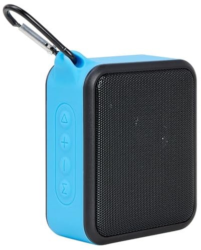 Maplin Waterproof Bluetooth 5.0 Speaker, Rubberised Casing, IPX6 Splashproof, USB-C charging for Travel, Outdoor, Beach, Camping and more