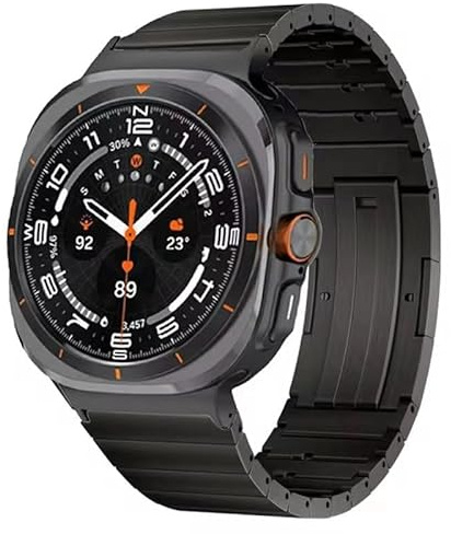 synsing Titan Armbänder ohne Werkzeug, kompatibel mit Galaxy Watch 7 Ultra 47mm (2025/2024), No Gap Design, Titan Metallarmband-Armband Zubehör für Galaxy Watch 7 Ultra 2/1 47 mm