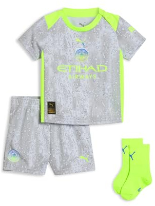 PUMA Manchester City Kids Third Baby Kit 2025/26 Season - Pro Green - Size: 12-18 Month