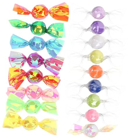 TOYANDONA 17pièces Bonbons Plastique Miniatures Décoratifs Faux Bonbons pour Décoration De Noël Ou Mariage Décorations De Fête Plastique
