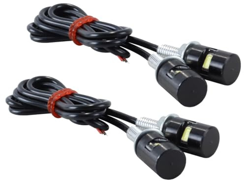 Gutol 4er-Packung Kfz-Kennzeichenbeleuchtungsdioden 5630 1SMD, Motorrad-Kennzeichenbeleuchtung mit Adleraugen-Design, wasserdicht.