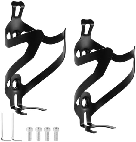 Flaschenhalter Fahrrad 2er-Pack, Aluminium-Vollguss Getränkehalter | Leicht, Verstellbar, Für MTB, Rennrad & Cube, Fahrradzubehör Trinkflaschenhalter