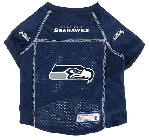 Littlearth NFL Seattle Seahawks Basic Haustier-Trikot, Team-Farbe, Größe XS