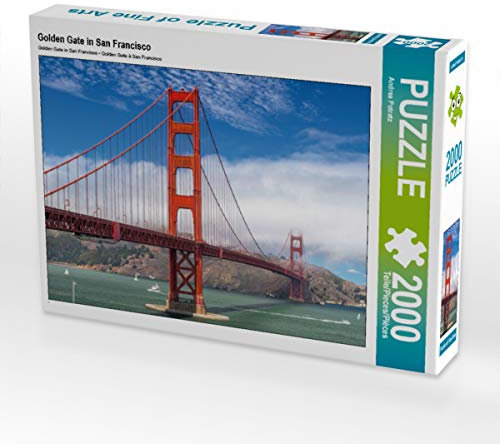 CALVENDO Puzzle Golden Gate in San Francisco 2000 Teile Puzzle quer | 2000 Teile Lege-Größe 90 x 67 cm Foto-Puzzle für glückliche Stunden