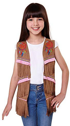 Bristol Novelty CF040 Indian Girls WaistcoaT, Small, 110 - 122 cm, Approx Age 3 -5 Years, Indian Waistcoat Girls (S)