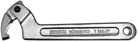 Larcele C Hakenschlüssel für Nuss, Seitlicher Verstellbarer Schraubenschlüssel YYBS-01 MEHRWEG (Quadratischer Kopf,1 1/4-3(32-76mm))