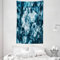 ABAKUHAUS Marmor Wandteppich und Tagesdecke, Marmorsteineffekt aus Weiches Mikrofaser Stoff Waschbar ohne Verblassen Digitaldruck, 140 x 230 cm, Blau