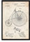 Nacnic Fahrrad Patent Poster. Poster mit Erfindungen und alten Werkzeugen.