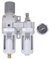 Druckluftfilterregler, 3/8“ 1/2” BSPT Druckluft Wasserabscheider Druckminderer Öl Wasserabscheider Luftdruckminderer mit Manometer(1/2in BSPT)