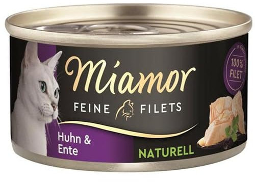 Miamor Feine Filets Naturell Huhn & Ente 80g (Menge: 24 je Bestelleinheit)