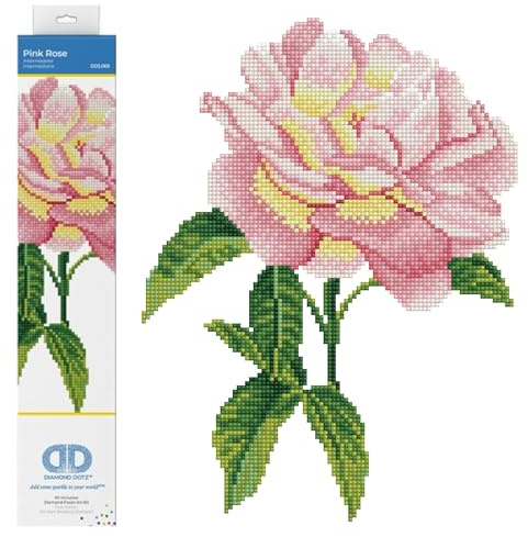Diamond Dotz Painting Kit, Intermediate Kit, DD5 | Full Coverage Design, Sparkling Faceted Finish, Complete Starter Set, Vibrant Wall Decor, Ready to Frame, Great Handmade Gift