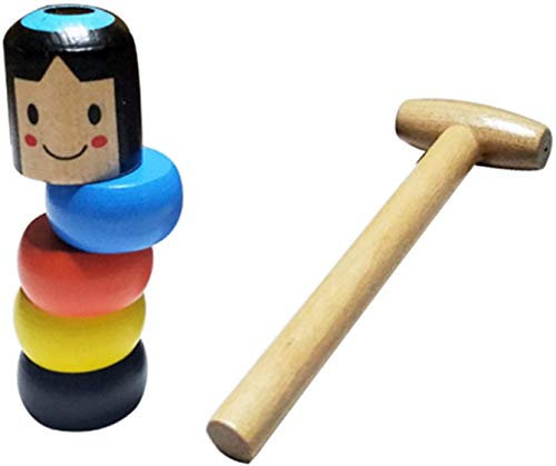 Unzerbrechliche hölzerne Mann Wooden Holz-Spielzeug, Magische Lustige Marionette Wooden Man Magic Toy für Halloween Weihnachten Halloween Stadiums Zauberrequisiten, Hölzernes Mann Spielzeug