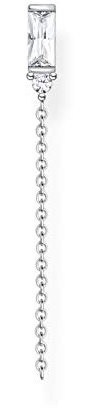 Thomas Sabo Damen Einzel Ohrring weißer Stein 925 Sterlingsilber H2183-051-14