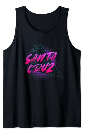 Santa Cruz - Synthwave Vaporwave 80er Retro Tank Top
