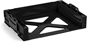 L-BOXX Sortimo i-BOXX Rack aktiv in schwarz | Werkzeugkoffer stapelbar L-BOXX | Werkzeugaufbewahrung System Regal | Ideal für i-BOXX 72 & LS-Schublade 72