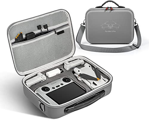 xocome DJI Mini 3 PRO Handtasche Crossbody Organizer für DJI Mini 3 Pro Drone Zubehör - Portable Hart Handtasche (für DJI RC mit Bildschirmfernbedienung)