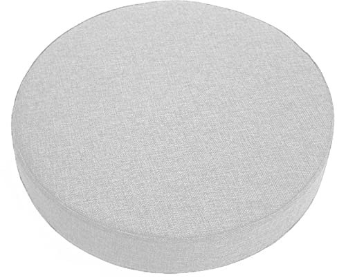 ping bu Cuscini rotondi per sedie spessi 5/8/10 cm, cuscino per sedie da giardino, per sala da pranzo e giardino, per cucina e casa (40 x 40 x 5 cm, bianco)