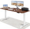 Desktronic HomePro Höhenverstellbarer Schreibtisch 200 × 80 cm – Elektrischer Schreibtisch Mit Zwei Elektrischen Motoren, Touchscreen-Steuerung und Integrierten USB-A- und USB-C-Ladeanschlüssen