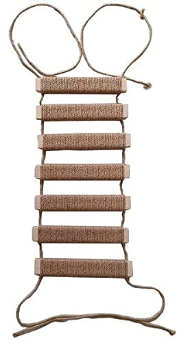 Gatti arrampicarsi su scale murali ponti gatti solidi legno per animali domestici mobili gattini giocattoli torre (Sisal Scaletta 50cm)
