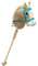 BEJOY Steckenpferd Kinder Spielzeug Pferd 91cm, Hobby Pferd Holzpferd Plüschpferd zum Reiten mit echten Pony Wiehern und Galoppgeräusch, Kuschelpferd Beige (AA-Batterien erforderlich)