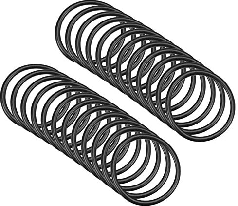 QUARKZMAN 30mm x 25mm x 2.5mm Nitrilkautschuk O-Ringe x 25 Stücke Rund Dichtungsscheibe für Wasserhahn Klempner Reparatur Dichtung Verbindung [Schwarz]
