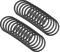 QUARKZMAN 30mm x 25mm x 2.5mm Nitrilkautschuk O-Ringe x 25 Stücke Rund Dichtungsscheibe für Wasserhahn Klempner Reparatur Dichtung Verbindung [Schwarz]